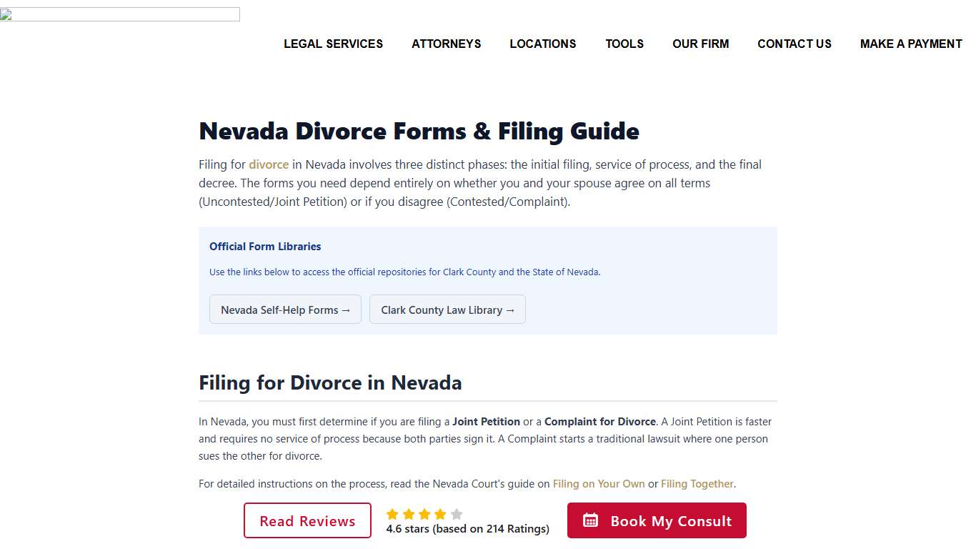 2026 Nevada Divorce Forms & Filing Guide - The Rosenblum Allen Law Firm
